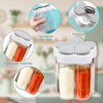 thumbnail image 3 of 2pcs 5 in 1 Plastic Spice Jars Clear Spice Containers 5 Compartment Spice Boxes for Spices Herbs Salt Pepper BBQ Picnic Travel Camping Kitchen, 3 of 5