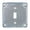 A, variant on Surfaces Mount Junction Box Cover Square Metal Box Panel 4X4Inch Rustproof Receptacle Electrical Boxes Cover Enduring