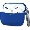 thumbnail image 1 of Compatible with AirPods Pro Case Protective Silicone Airpod Case Shockproof Cover Skin for Airpod Pro 2019 Charging Case, with Keychain, Royal Blue, 1 of 6