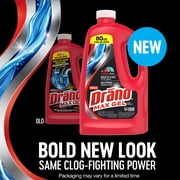 Drano Max Gel Drain Clog Remover, 160 Ounces, 2 Count