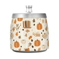 thumbnail image 7 of Yayeee Ashtray with Lid for Cigarette Smokeless Stainless Steel Home Ash Holder, Orange Fall Pumpkin, 7 of 7