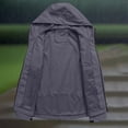 thumbnail image 6 of fheaev Rain Jackets for Women Spring Winter Waterproof Hooded Pocket Zipper Jacket Outdoor Mountaineering Clothing Sports Raincoats with Pocket for Outdoor Hiking, 6 of 9