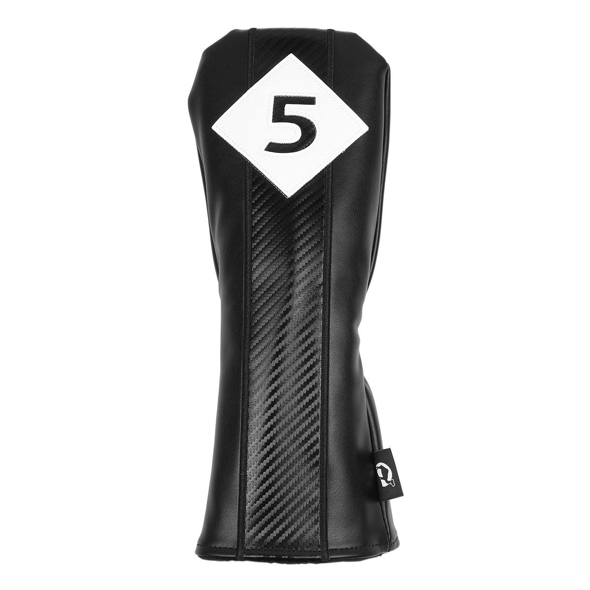 Sahara Black Graphite Weave Retro Golf Headcover Set - 5 Pack (Driver, #3, 5, X and Hybrid)