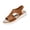Brown, variant on Orthopedic ls Women Leather Slingback Wide Fit Orthotic Plantar Fasciitis Comfy Open Toe Ladies Low Wedge Outdoor Anti-Slip Platform Holiday Essentials Beach Dress Shoes Black Size 39