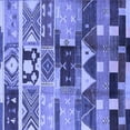 thumbnail image 1 of Ahgly Company Indoor Square Oriental Blue Industrial Area Rugs, 6' Square, 1 of 4