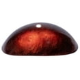 thumbnail image 3 of Canoe Shaped Red Copper Reflections Glass Vessel Sink, 3 of 9