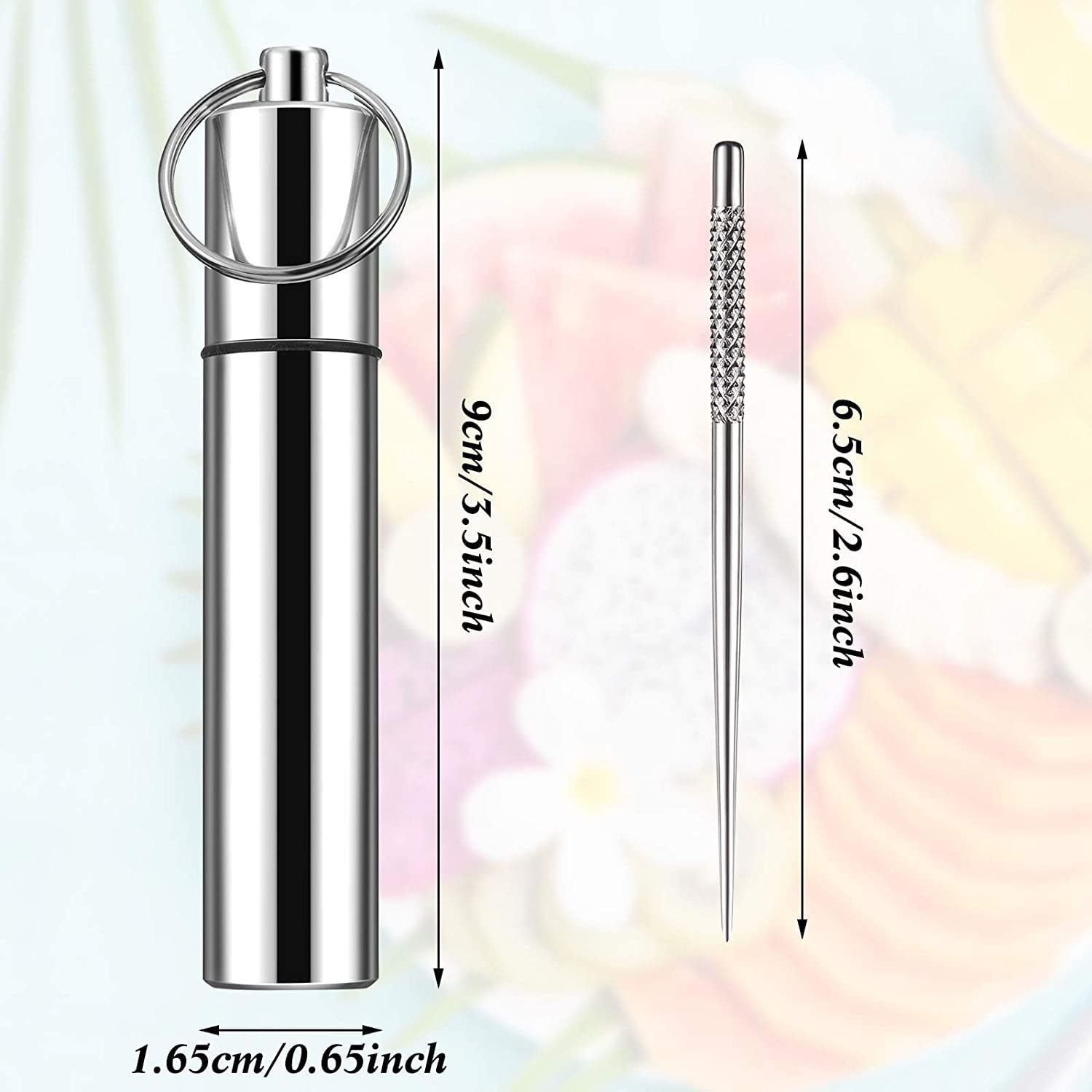Portable Mini Pocket Toothpick Holder with 10 Pieces Reusable - Main Image