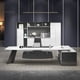 thumbnail image 3 of Fashion Boss Desks Table Simple Modern Painted Manager Executive Desk Ladies Pink Single Boss Desk and Chair Combination My Lux Decor Round, 3 of 26