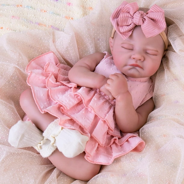 Muñeca Reborn Aori, realista y realista, 50 cm, con kit de alimentación