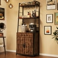 thumbnail image 3 of 70.8" Bakers Rack with Drawer & Cabinet, Industrial Kitchen Stand with Storage — Freestanding Large Microwave Storage Stand for Living Room/Bar, 3 of 7