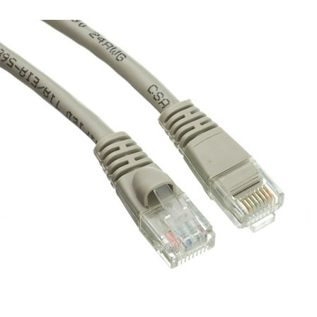 AYA 14Ft (14 Feet) CAT6 RJ45 24AWG Gigabit 550MHz Snagless UTP Network Patch Cable GRAY