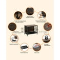 thumbnail image 2 of Accreate 32.5" Dog Crate Furniture with Removable Tray and Wheels, Heavy-Duty Double-Doors Dog Cage, Brown, 2 of 8