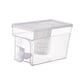 thumbnail image 4 of Hervidor de agua fría con grifo, jarra para jugo con grifo, dispensador de bebidas heladas de 4 l Blanco, 4 of 9