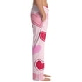thumbnail image 3 of Fgvctg Valentine's Day Men's Pajamas Comfy Sleepwear Wide Leg Pajama Heart Print High Waisted Pjs Pants Loose Spring Drawstring Lounge Pants with Pockets Light pink XL, 3 of 6