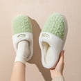 thumbnail image 5 of Gubotare Bedroom Slippers Women Womens Slippers Fuzzy House Slippers Cozy Slippers for Women Indoor Fluffy Outdoor Slippers with Anti-Skid Sole Size 7.5 (Green,7.5), 5 of 5
