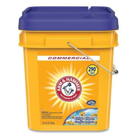Arm & Hammer HE Powder Laundry Detergent 290 Loads 18 LB Pail (CDC3320001001)