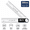 White, variant on 200mm Digital Angle Finder Ruler, Electronic Protractor for Measuring and Marking, Black