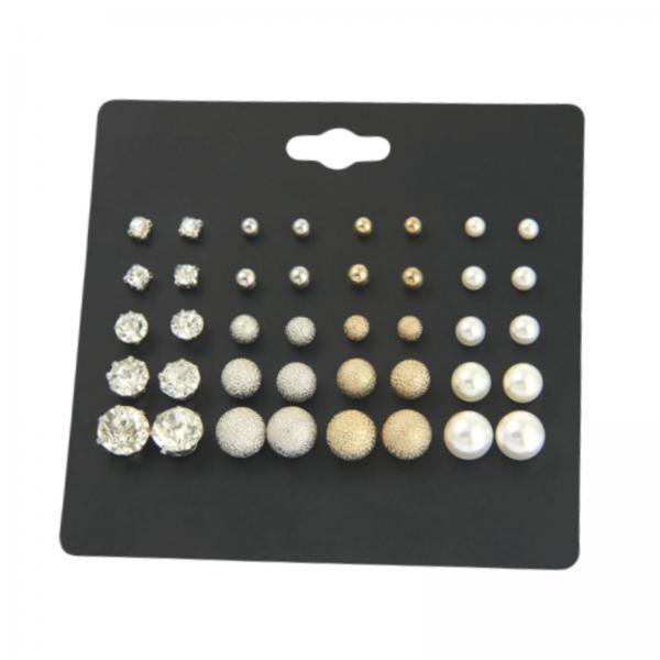 Juego De 6 Pendientes, 20 Pares Elegantes Para Mujeres Para Compromiso, Graduación, Uso Diario