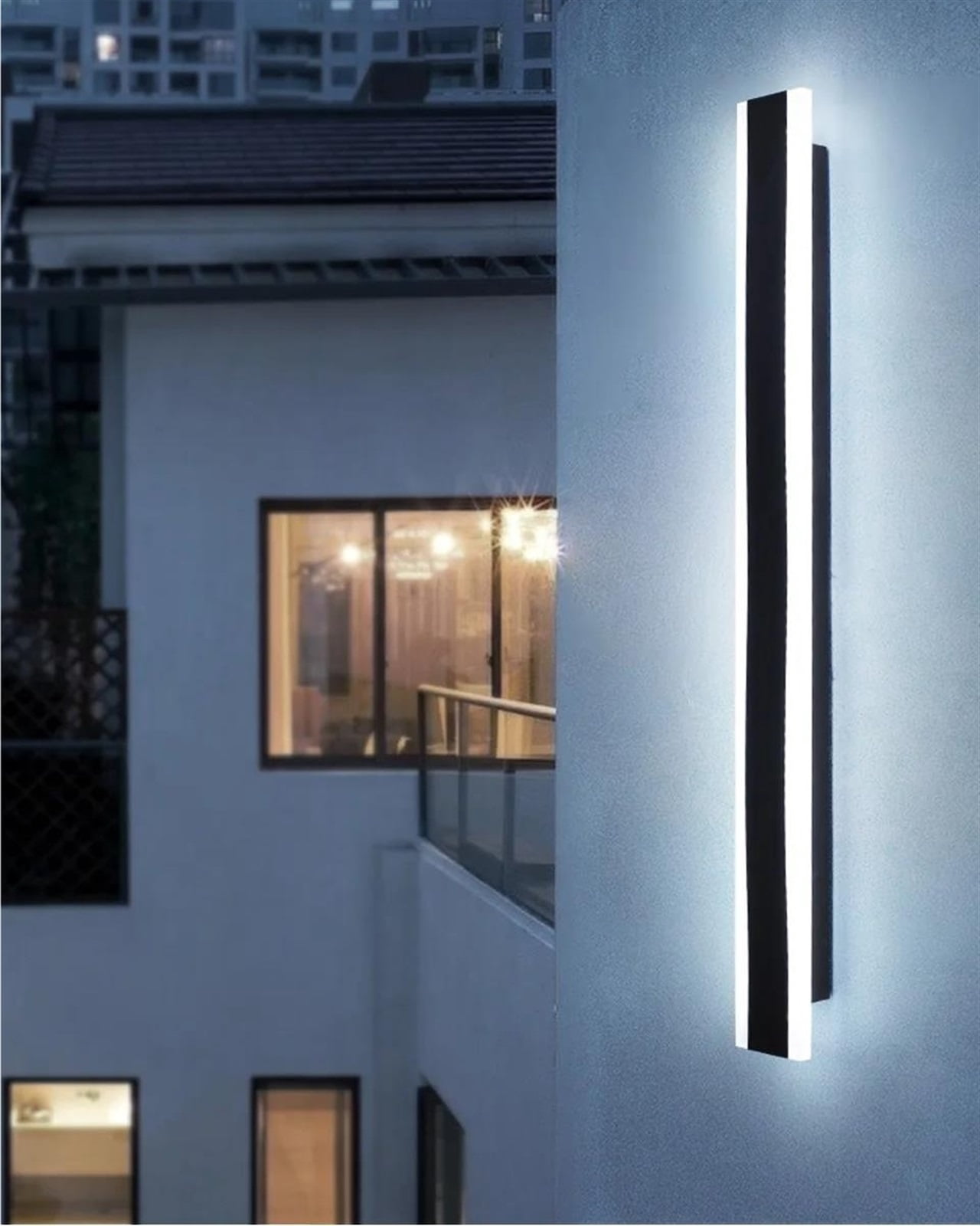 Modern Long Wall Light Balcony Villa Porch Hallway External Lamps Outdoor Lighting Waterproof Garden Wall Lamps IP65