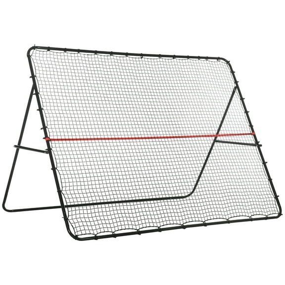 Soozier Adjustable Rebounder Net, Foldable Target Goal Bounce Back Net, for Soccer, Baseball, and Tennis Practice and Training