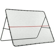 Soozier Adjustable Rebounder Net, Foldable Target Goal Bounce Back Net, for Soccer, Baseball, and Tennis Practice and Training