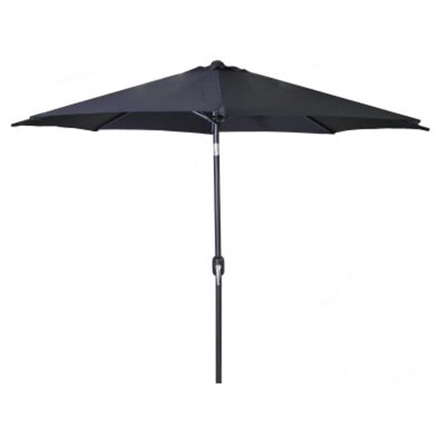 Parapluie en Acier Noir de 9 Po - Noir