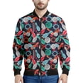 thumbnail image 3 of Chaquetas con estampado 3D de bolos para hombre, sudadera holgada deportiva de moda para primavera y otoño, chaqueta bomber informal con cremallera para la calle, 3 of 5