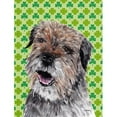 thumbnail image 1 of Carolines Treasures SC9571CHF Border Terrier St Patricks Irlandais Drapeau Toile Maison Taille, 1 of 4