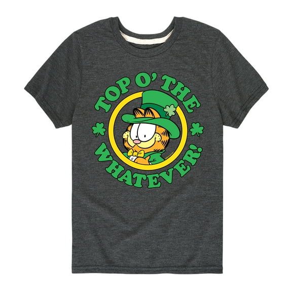 Garfield - Top O The Whatever - Toddler And Youth Short Sleeve Graphic T-Shirt