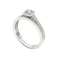 thumbnail image 2 of 1/3 Carat T.W. Diamond Single Halo 10kt White Gold Engagement Ring Set, 2 of 5
