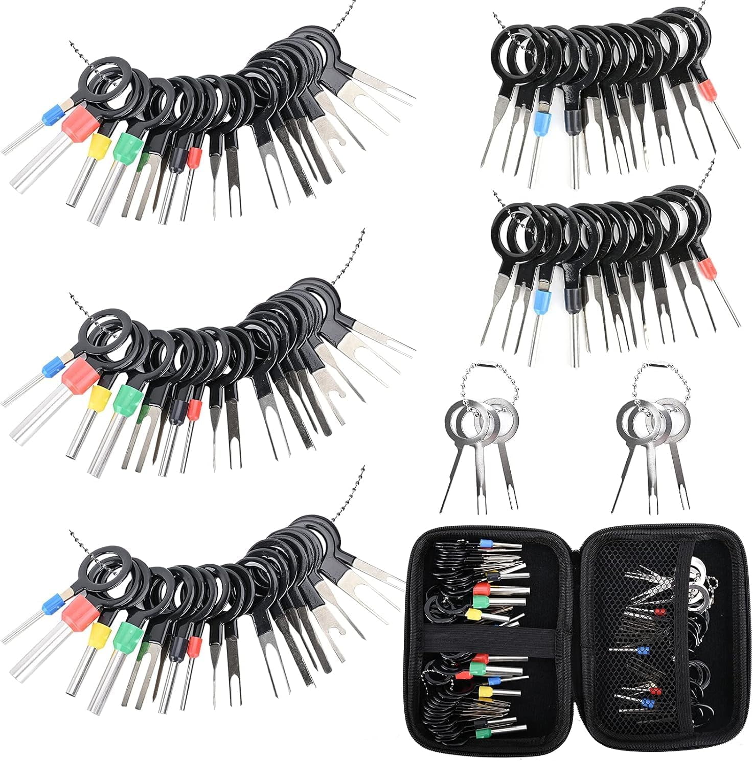 Kit 30 Outils Déverrouillage Terminaux Voiture TARKDAK - Extracteur Connecteurs Câbles