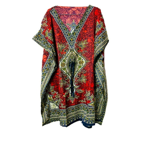 Short-Kaftan-dress-Hippy-Boho-Maxi-Plus-Size-Women-Caftan-Night-Gown-Tunic-Dress