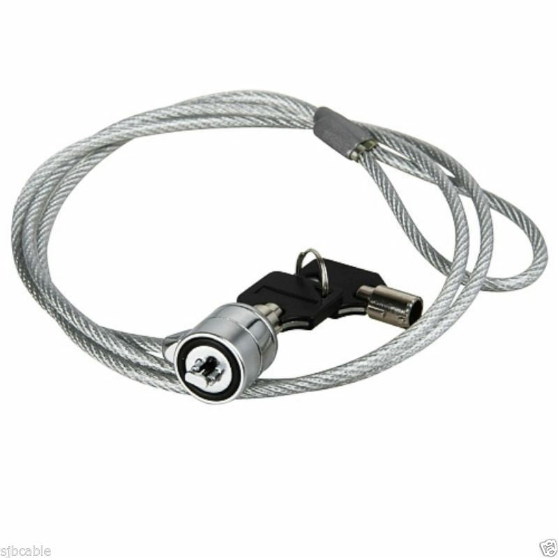 Computer Lock and Security Cable Laptop Lock 3.6 Feet with 2 Keys Poit Notebook Lock