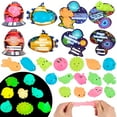 thumbnail image 6 of Joyfy 28 Packs Valentines Day Gift Cards with Mochi, Glow in The Dark Mochi squishy toys, Stress Relief Fidget Toys for Kids Valentine's Classroom Exchange, Party Favors, School Prizes, 6 of 11