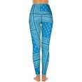 thumbnail image 3 of Light Blue Bandana Leggings Fitness Gym Yoga Pants High Waist Stretch Sports Tights Leggins, 3 of 6