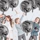 thumbnail image 3 of 2025 6 Pieces 22 Inch Marble Balloons Black And White Balloons Agate Balloons Self Sealing Black Foil Marble Balloons Mylar Balloons Decoration For Bi, 3 of 5