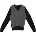 thumbnail image 1 of Gran Sasso Pull Col en V Gris / Noir pour Hommes - m, 1 of 2