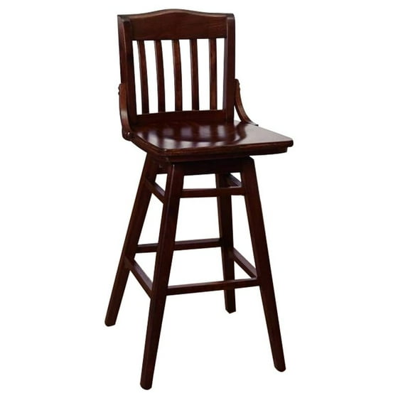 Schoolhouse Swivel Bar Stool In Walnut Com
