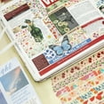thumbnail image 6 of YUBX Flowers Washi Tape Pact 60 Rolls Floral Arts Decorative Tapes - Summer, 6 of 9