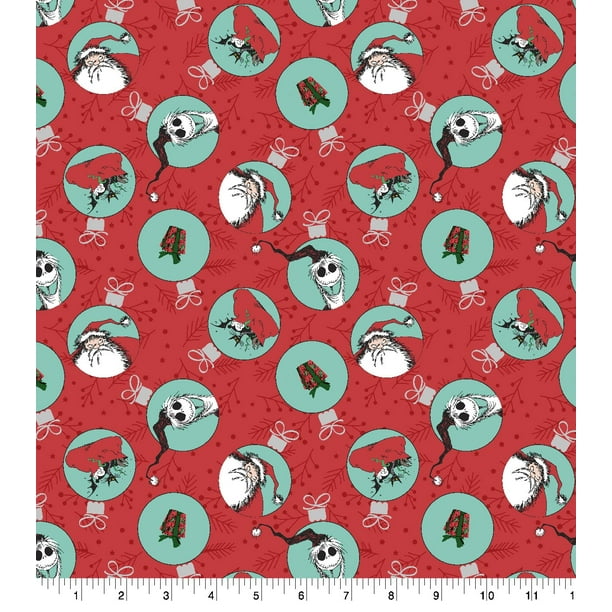 Disney The Nightmare Before Christmas Ornaments Of Halloween Town Fabric Walmart Com
