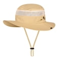 thumbnail image 1 of yeacher Khaki Quick-Dry Fishing Hat with UV Protection - Lightweight Nylon, Adjustable Fit, Multiple Color Options, 1 of 6