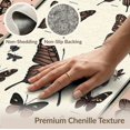 thumbnail image 6 of ODIKA 3'x5' Washable Accent Rug Pet Friendly, Non-Shedding Mat Gothic Wings Moth Vintage Butterfly Studies Botanical Scrolls for Bedside, Nursery Room, 6 of 7