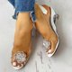 thumbnail image 5 of Zapatos informales con punta abierta para mujer, sandalias cómodas con plataforma y diamantes de imitación, zapatos Wmkox8yii  sa3692, 5 of 6