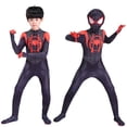 thumbnail image 2 of Holy Day Spider-Man Mallas Niños Cosplay Rendimiento Ropa Pequeño Negro Araña Miles Héroe Disfraz（170 yardas）, 2 of 4