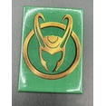thumbnail image 2 of Loki 828757 Marvel Studios Loki Series Helmet Symbol Magnet, Cool Green, 2 of 3