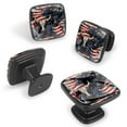 thumbnail image 2 of 4 Pcs Cabinet Handle Drawer Pulls American Flag and Animals Knobs with Screws Square Furniture Office Cabinet Knob Decoration, 2 of 7