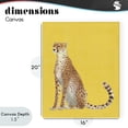 thumbnail image 4 of Stupell Industries Modern Cheetah on Vibrant Yellow Canvas Art, 16 x 20, by Karolina Sato, 4 of 8