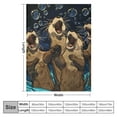 thumbnail image 4 of Orinice Cute Sea Otter Blanket Gifts for Kids Adults Soft Warm Lightweight Cozy Animal Sea Otter Throw Blankets for Couch Bedroom Sofa Living Room Decor  60x80in, 4 of 6