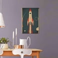 thumbnail image 5 of 16x24 inch Paintings For Bedroom Decor Launch Rocket,Family Bedroom Painting Decor Accessory,Classic Rocket Launch Modern Style Canvas Prints,Gift For Rocket Enthusiast,Man Cave,Bar,Kid Room, 5 of 6