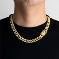 thumbnail image 3 of Men Women Hip Hop 13mm Crystal Cuban Chain HipHop Iced Out Bling Necklaces Fashion Charm Jewelry Bracelet&Necklace Set, 3 of 6